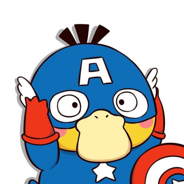 Vịt Vàng bối rối là Captain America